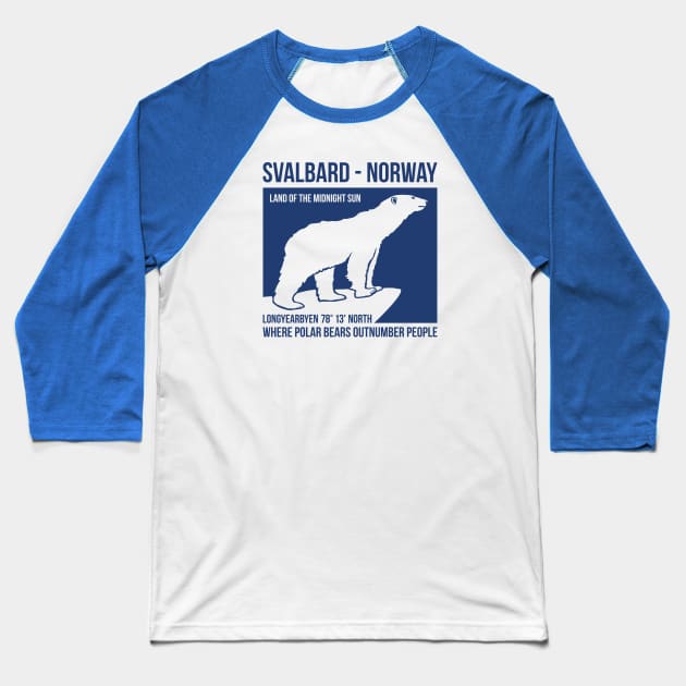 Svalbard Norway - Polar Bears Baseball T-Shirt by IncognitoMode